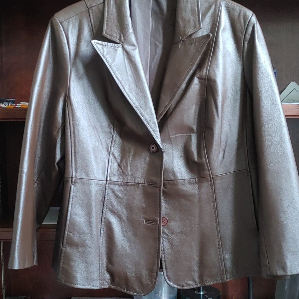 Leather Blazer
